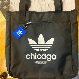 Adidas “Chicago” Black Tote Bag NWT